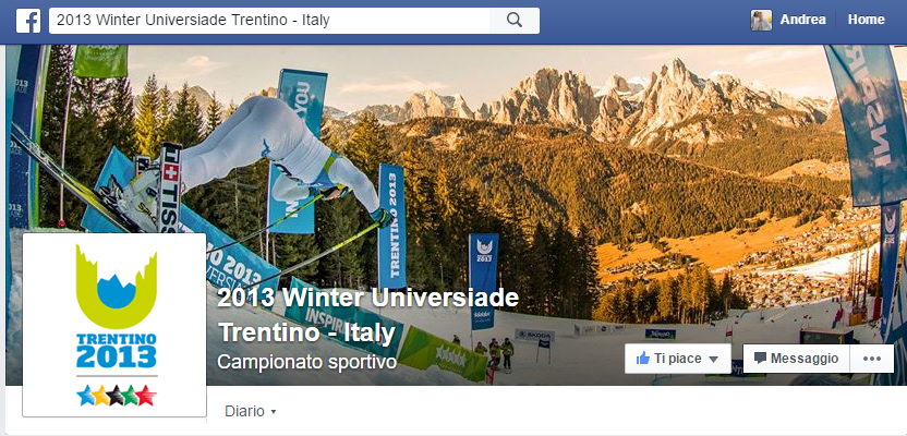 Profilo Facebook Winter Universiade 2013