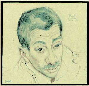 Gino Sandri_Ponti, gobbetto mitissimo, matita e pastello, cm. 15x14