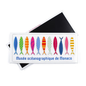Magnete personalizzato con immagine dei pesci per il Museo Oceanografico di Monaco
