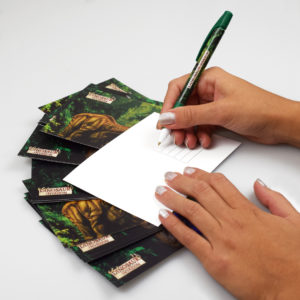 Penna e cartoline personalizzate per Dinosaurs Invasion