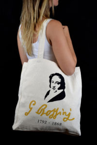 Shopping bag personalizzata La Scala shop per il 150° della morte di Rossini
