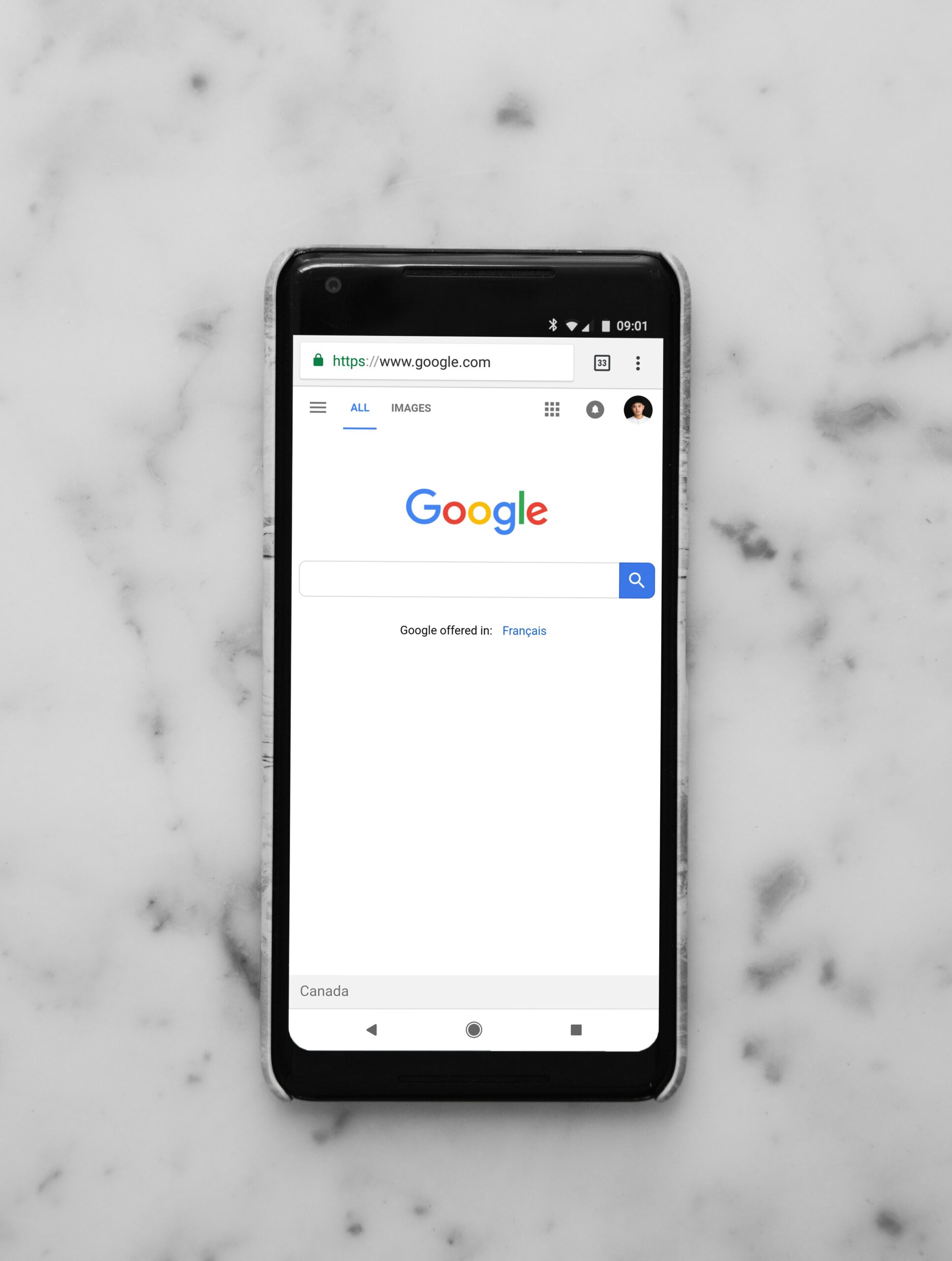 schermata iphone con logo google