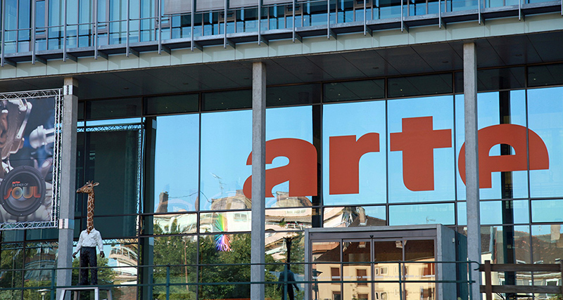 facciata "arte" sede di un programma tv arte a strasburgo