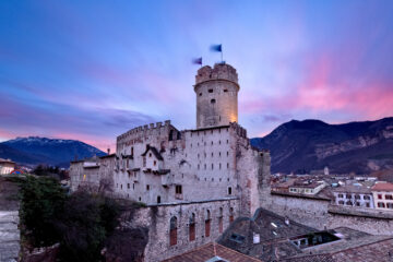 Castello del Buonconsiglio, Trento. Castello. Tramonto.